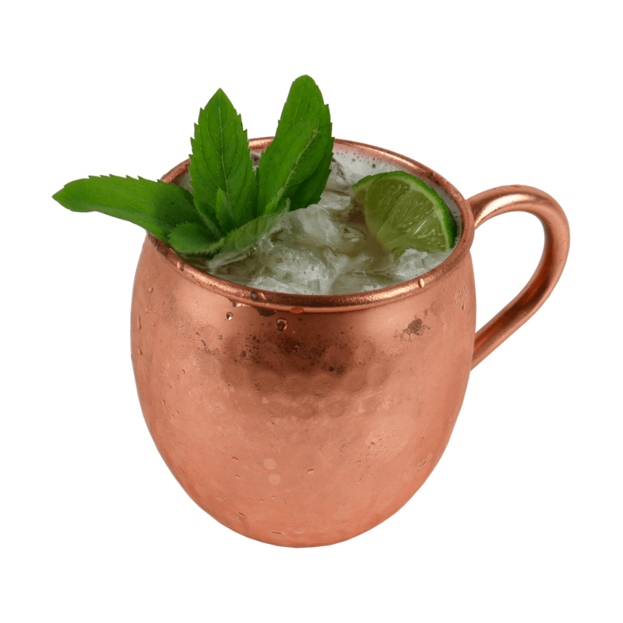 Moscow mule drink w miedzianym kubku